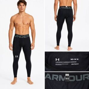 Under Armour HeatGear Compression Leggings Men MD Black